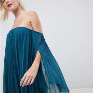 ASOS forest green dress